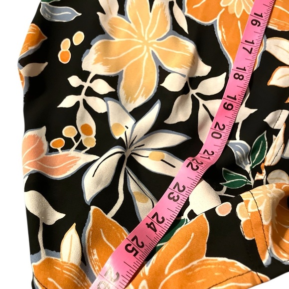 LOFT Tropical Floral Sleeveless Keyhole Blouse size s - Picture 6 of 7